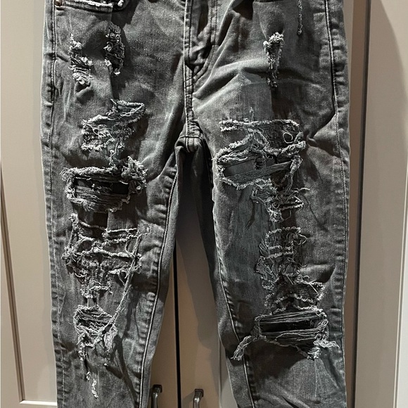 American Eagle Outfitters Ripped Black Jeans - Picture 1 of 6